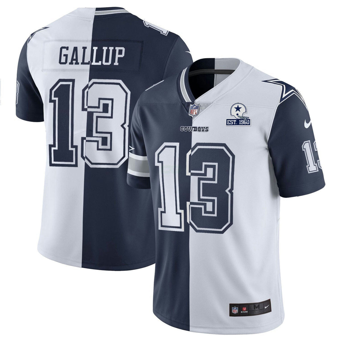 Jersey NFL Women’s Gold & Split Vapor Est 1960 Patch