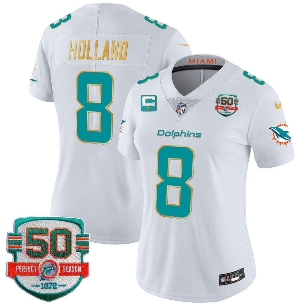 NFL Women’s Gold Trim Vapor Limited Jersey