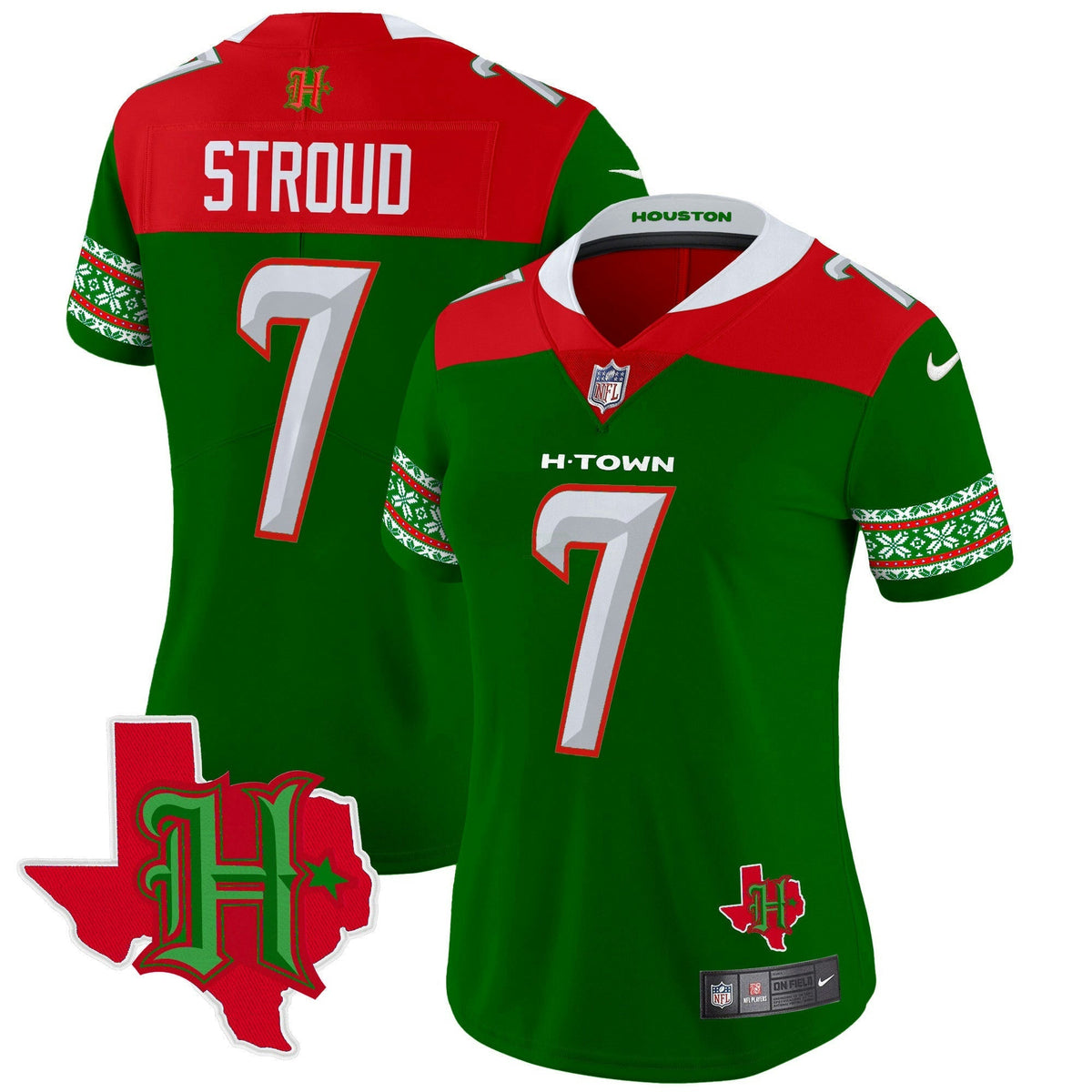 NFL Women’s Houston 2024 Christmas Vapor Limited Jersey