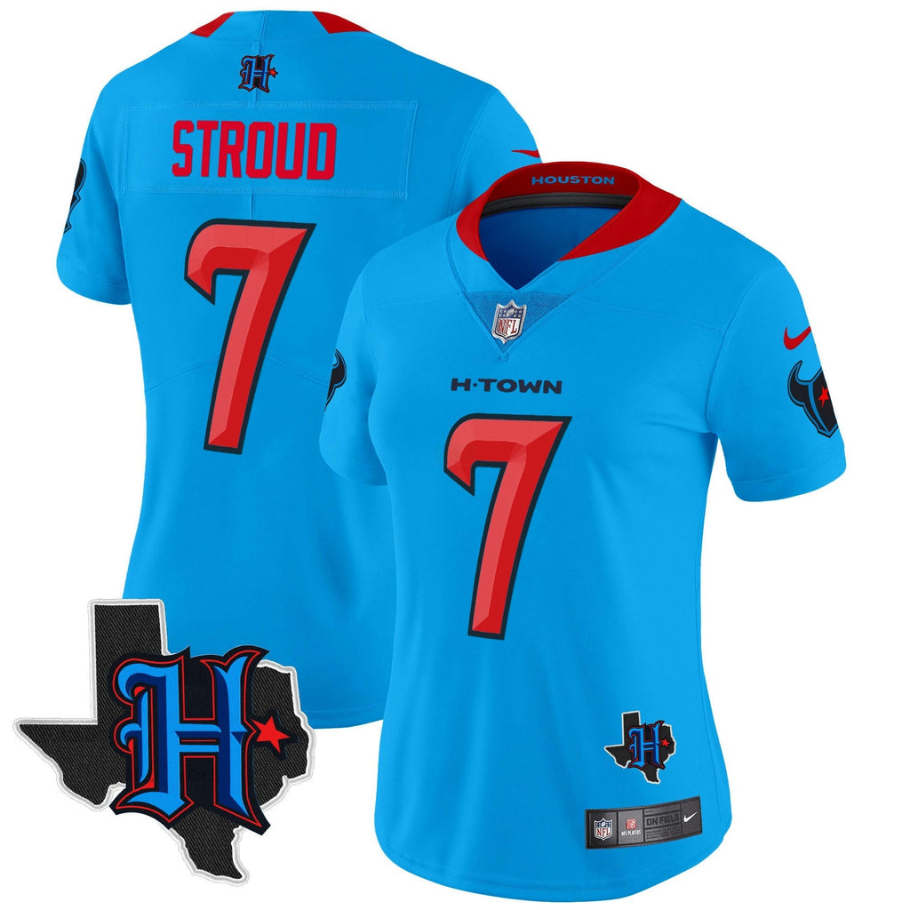 NFL Women’s Houston 2024 Texas Patch Vapor Limited Jersey V2