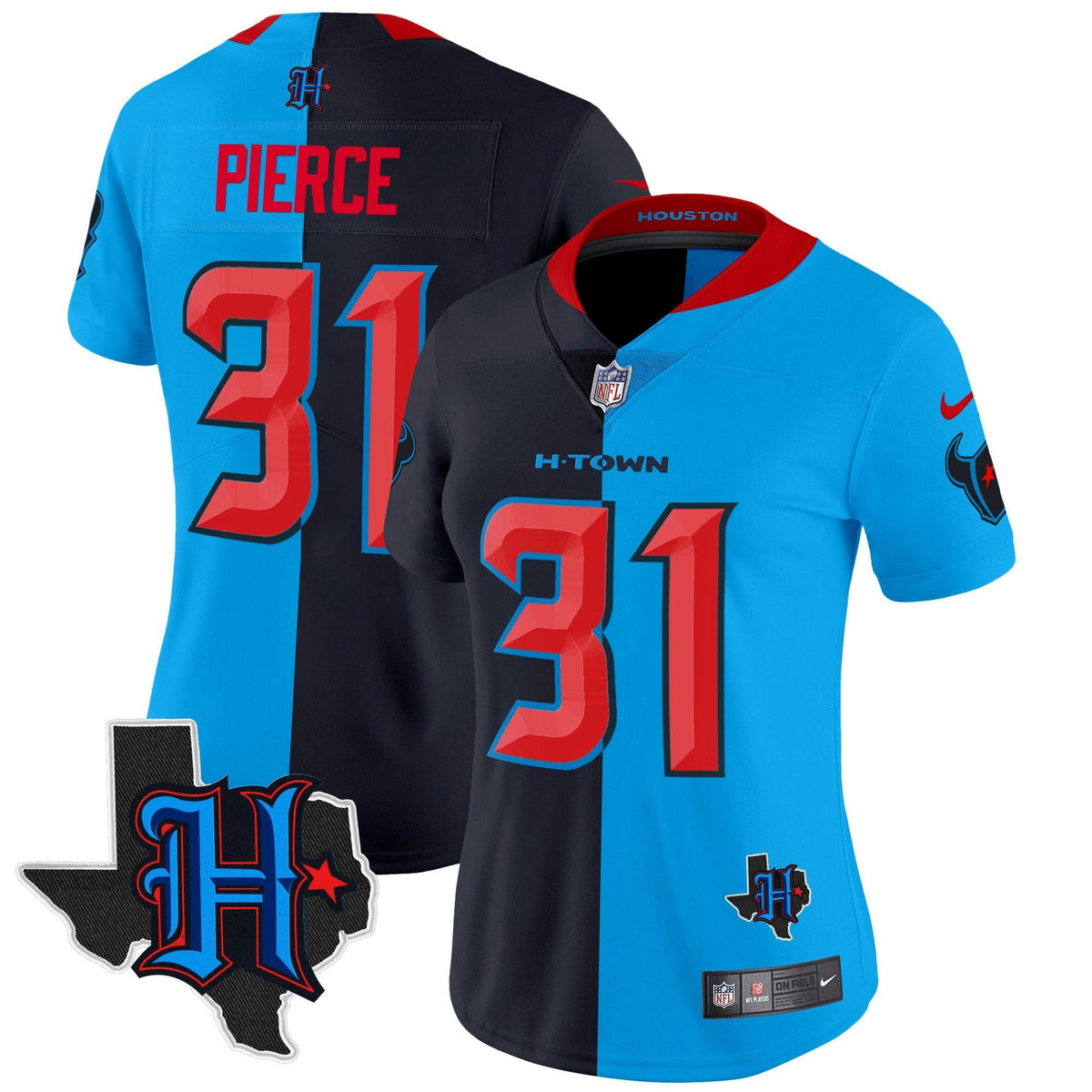NFL Women’s Houston 2024 Texas Patch Vapor Limited Jersey V2