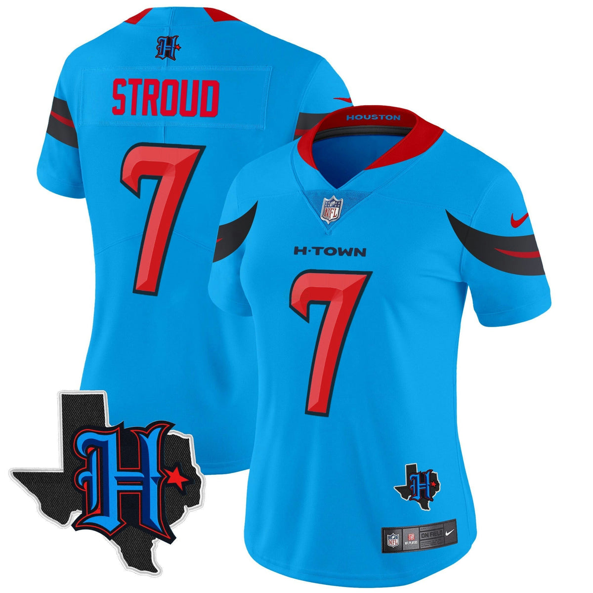 NFL Women’s Houston 2024 Texas Patch Vapor Limited Jersey V3