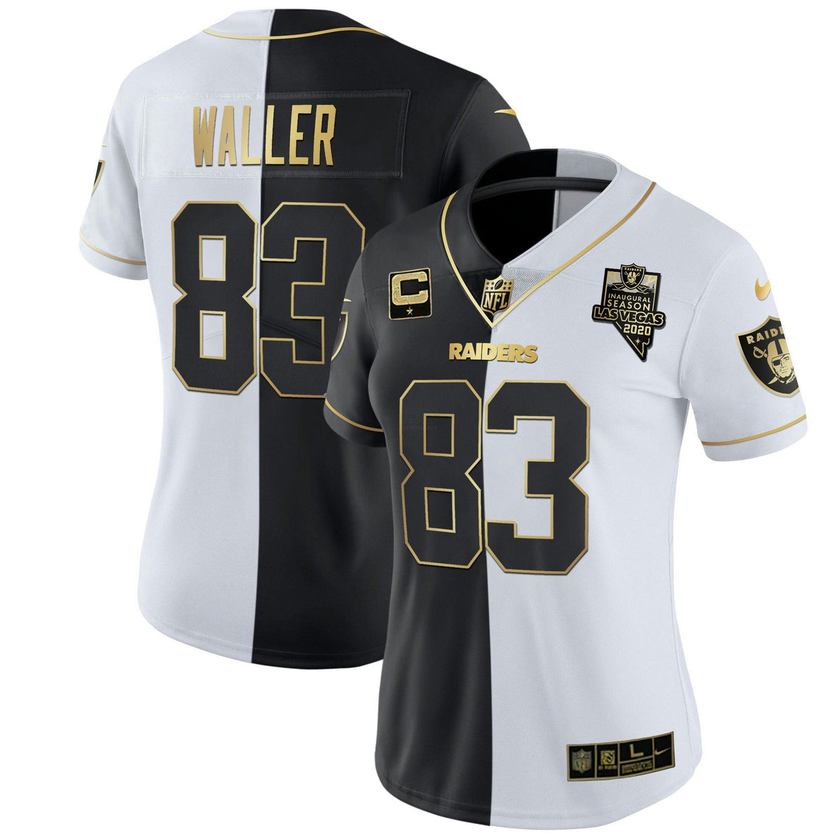 Jersey NFL Women’s Inaugural Season Patch Gold & Split