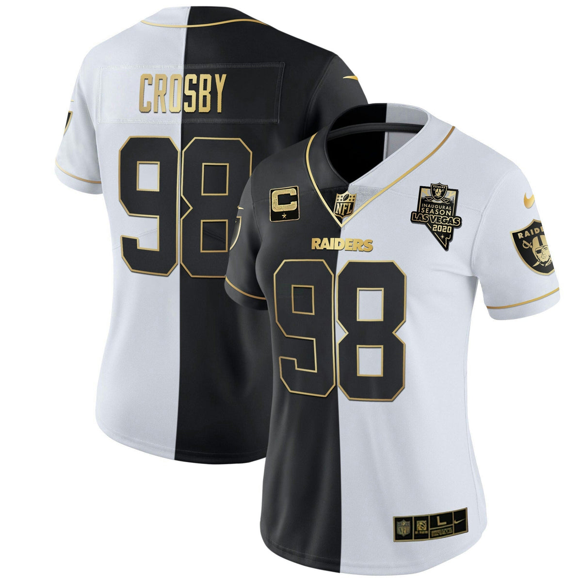 Jersey NFL Women’s Inaugural Season Patch Gold & Split
