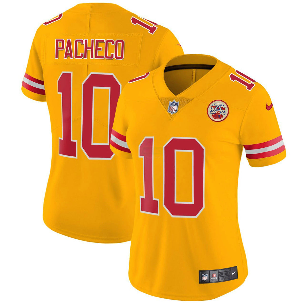 NFL Women’s Isiah Pacheco Kansas City Yellow Jersey - Yellow