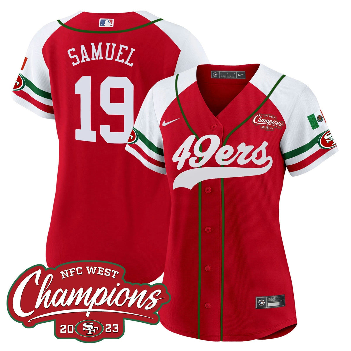 NFL Women’s Mexico 2023 NFC West Champions Jersey