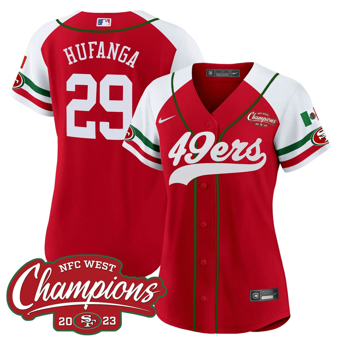 NFL Women’s Mexico 2023 NFC West Champions Jersey