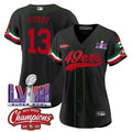 NFL Women’s Mexico NFC West Champions & Super Bowl LVIII Patch Jersey