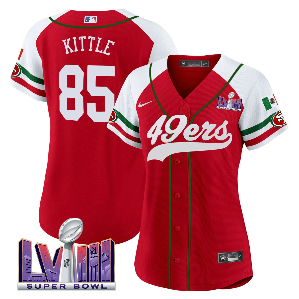 NFL Women’s Mexico Super Bowl LVIII Patch Jersey