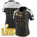 NFL Women’s Super Bowl LIX Patch Gold Vapor Limited Jersey