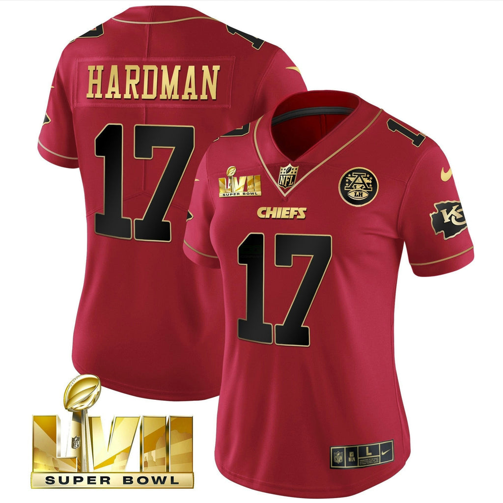 NFL Women’s Super Bowl LVII Red Gold Vapor Jersey