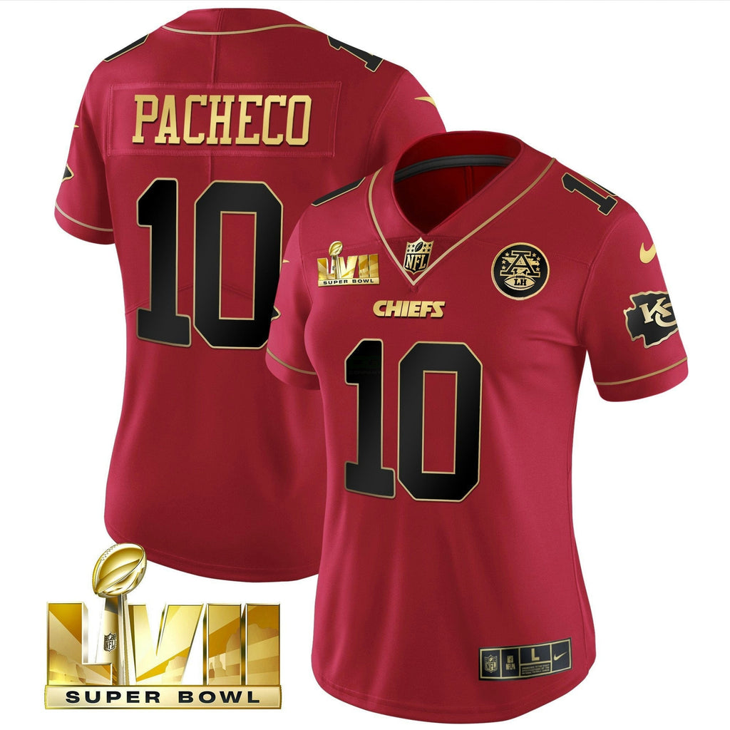 NFL Women’s Super Bowl LVII Red Gold Vapor Jersey
