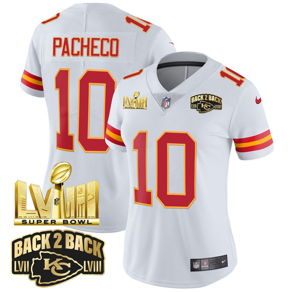 NFL Women’s Super Bowl LVIII & Back 2 Back Gold Patch Vapor Jersey