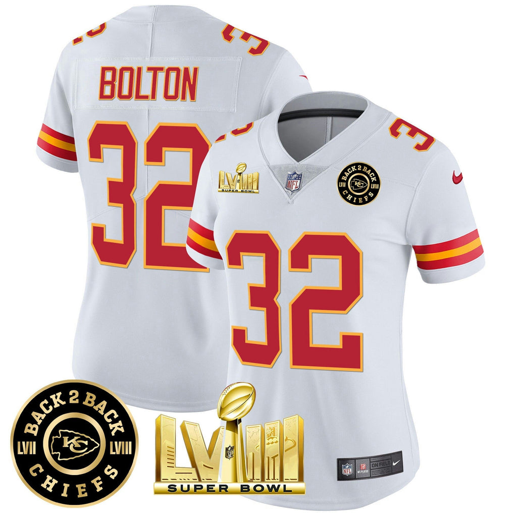 NFL Women’s Super Bowl LVIII & Back 2 Back Patch Vapor Jersey V3