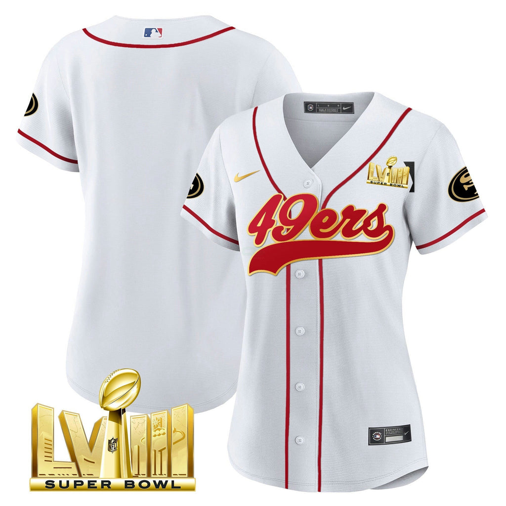NFL Women’s Super Bowl LVIII Gold Patch Jersey