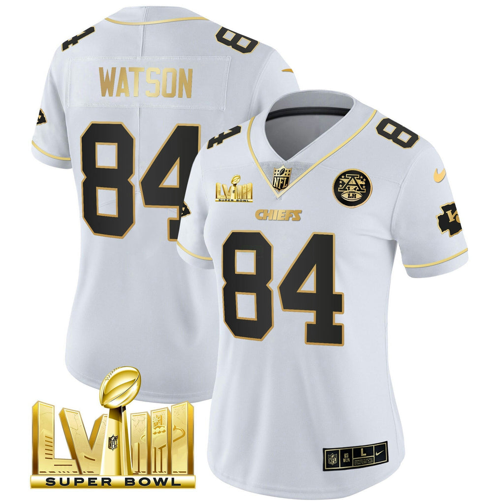 NFL Women’s Super Bowl LVIII Gold Patch Vapor Jersey V4