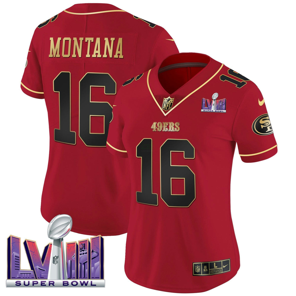 NFL Women’s Super Bowl LVIII Patch Vapor Jersey