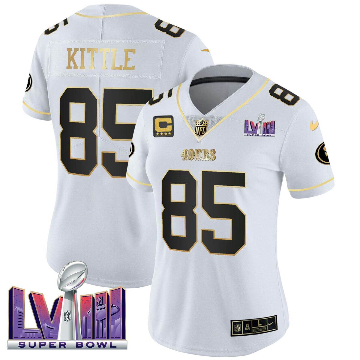NFL Women’s Super Bowl LVIII Patch Vapor Jersey V2