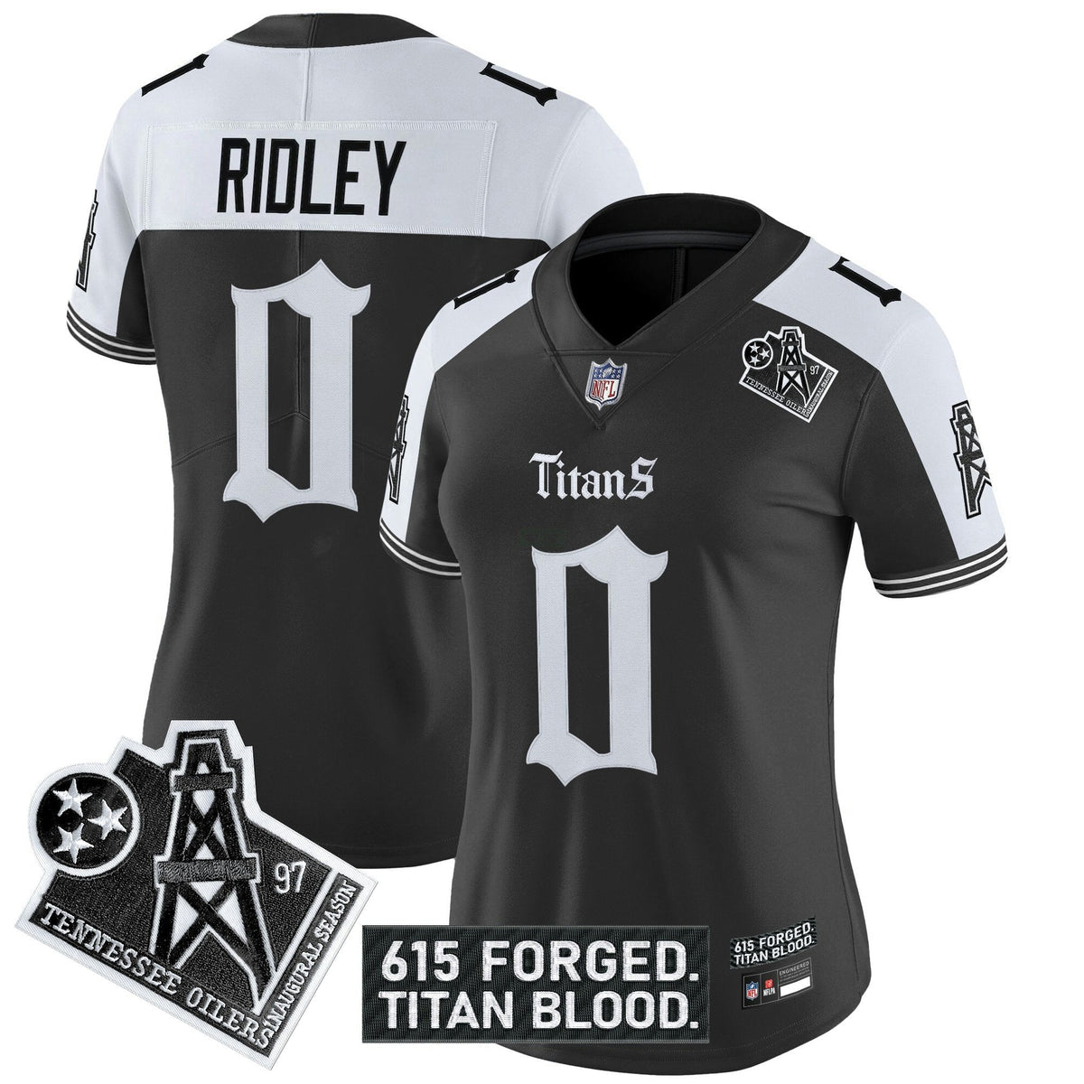 NFL Women’s Tennessee ‘Titan Gothic Shadows Drop’ Vapor Limited Jersey