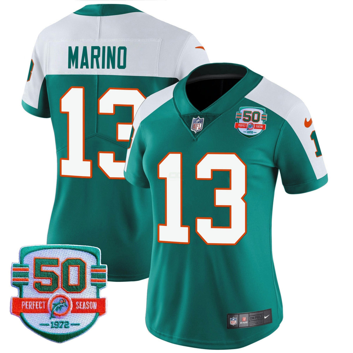 NFL Miami Dolphins Women’s Throwback Vapor Jersey