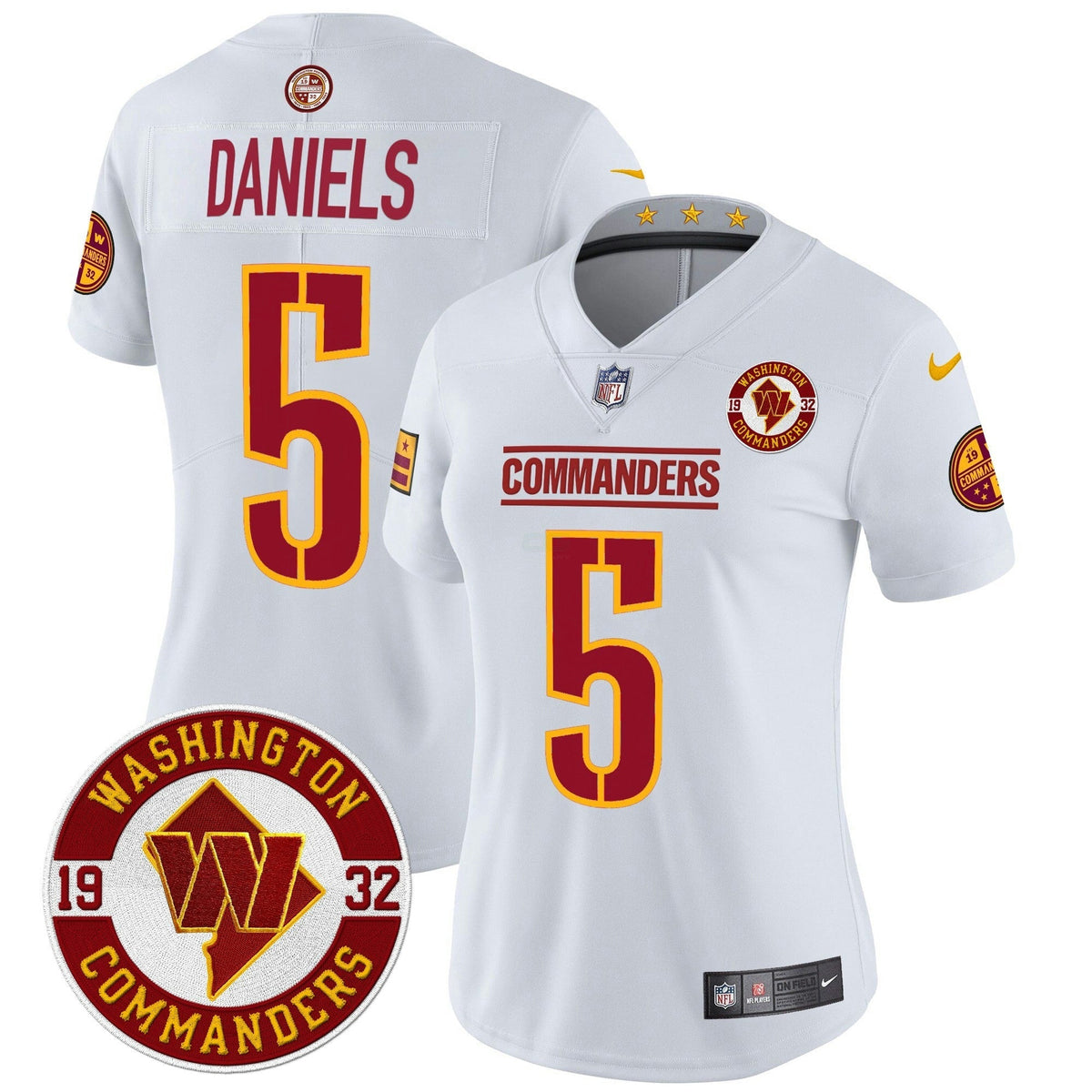 NFL Women’s Washington 2024 Vapor Limited Jersey – Est. 1932 Patch