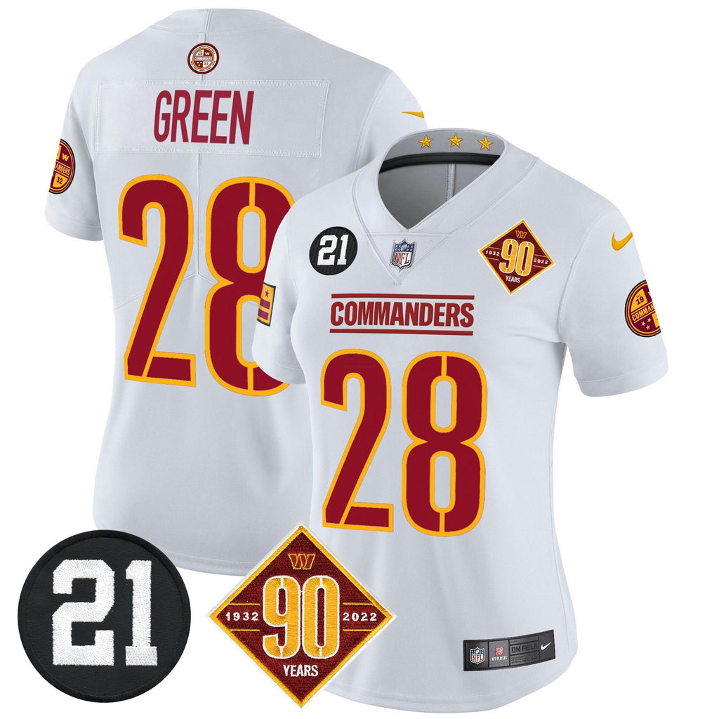 NFL Women’s Washington 90th & Sean Taylor Patch Vapor Limited Jersey
