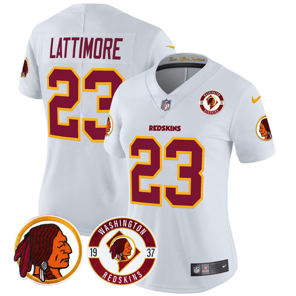 NFL Washington Commanders Women’s Washington Redskins 2024 Vapor Limited Jersey – Est. 1937 Patch