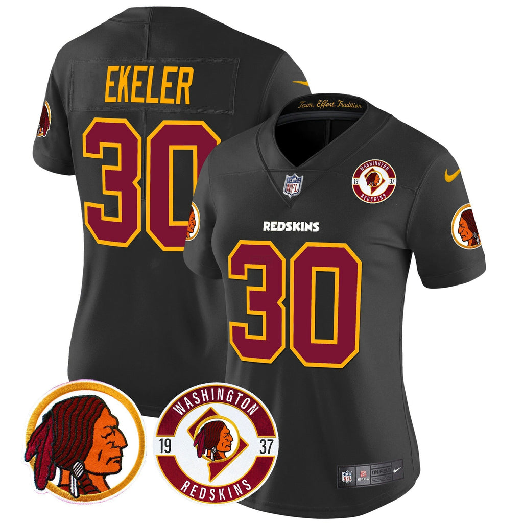 NFL Washington Commanders Women’s Washington Redskins 2024 Vapor Limited Jersey – Est. 1937 Patch