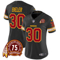 NFL Washington Commanders Women’s Washington Redskins 75th Patch Vapor Limited Jersey