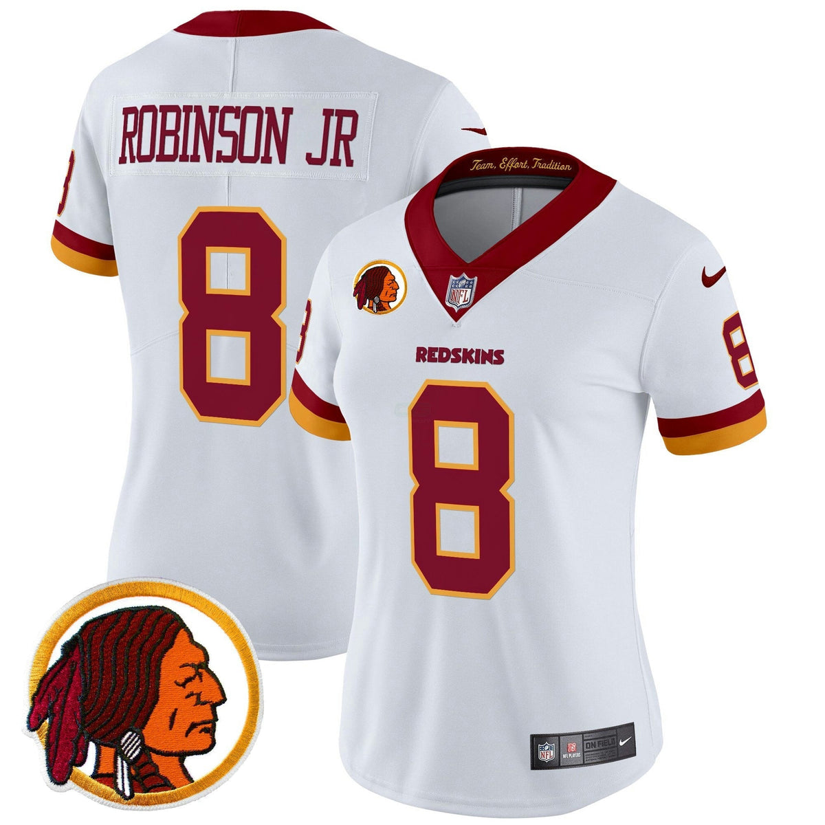NFL Washington Commanders Women’s Washington Redskins Throwback Vapor Limited Jersey V2