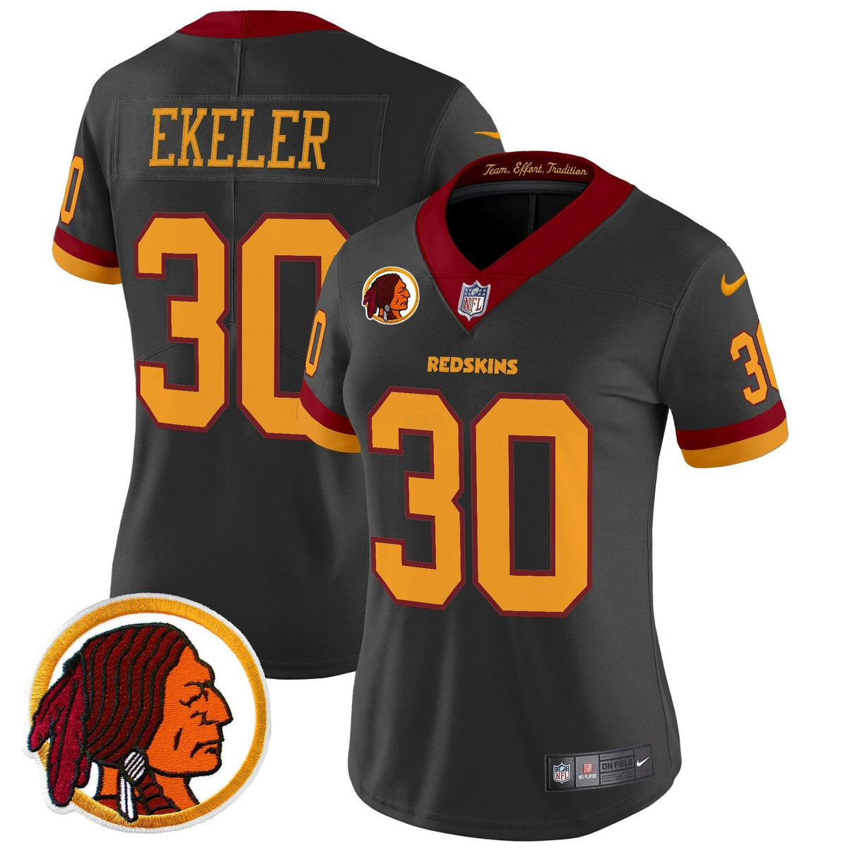 NFL Washington Commanders Women’s Washington Redskins Throwback Vapor Limited Jersey V2