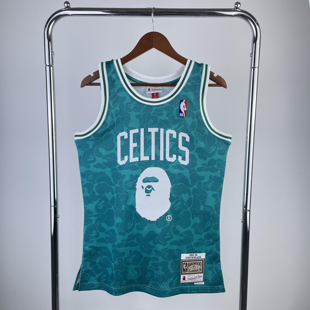 Jersey Swingman BAPE X Boston Celtics Mitchell & Ness Hardwood Classics 1985/86