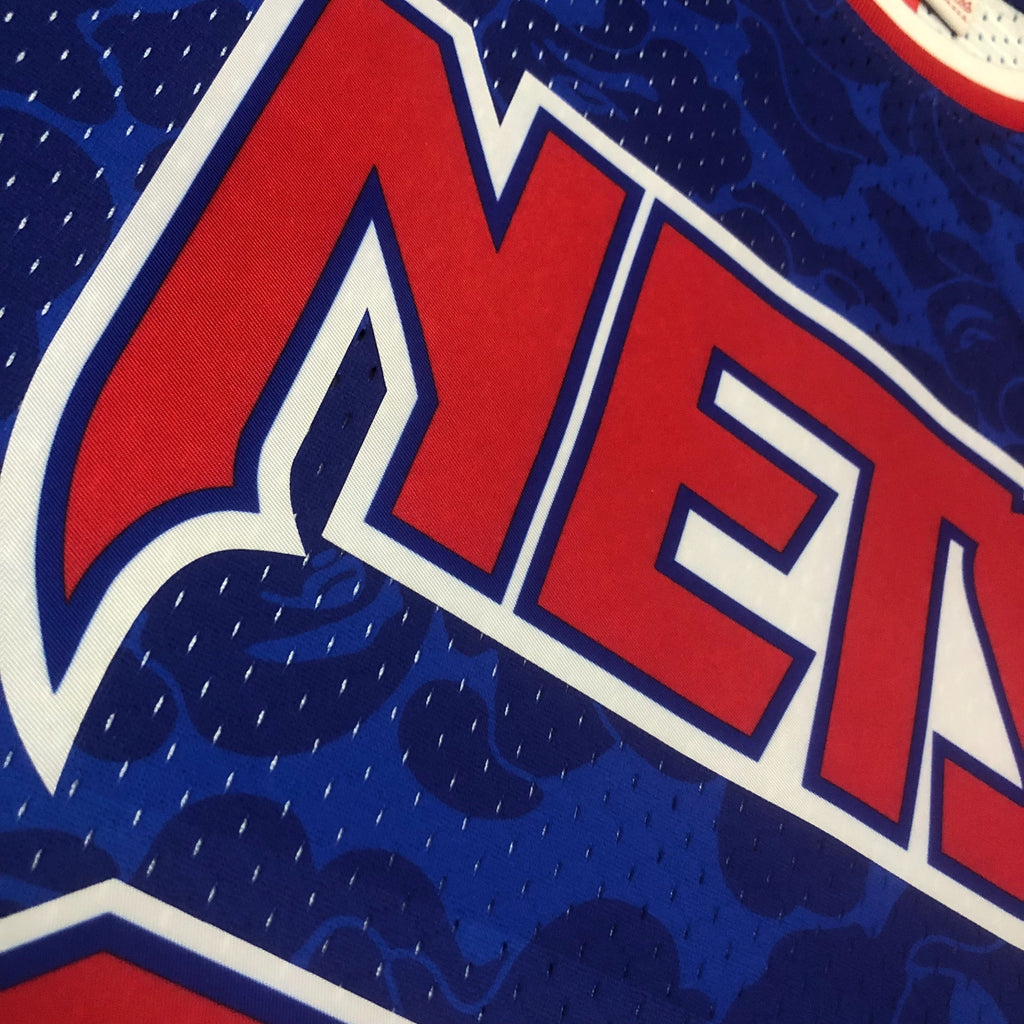 Jersey Swingman BAPE X Brooklyn Nets Mitchell & Ness Hardwood Classics 1983