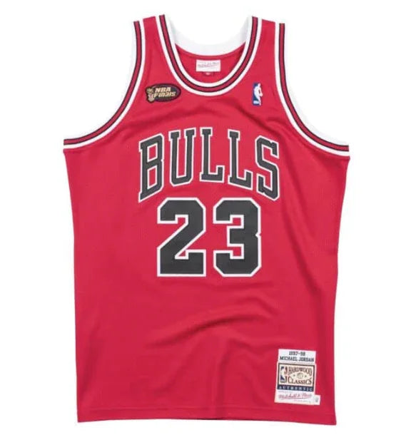 Jersey Authentic Chicago Bulls Mitchell & Ness Hardwood Classics Road Finals 1997/98