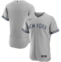 MLB New York Yankees Jersey Gray Authentic
