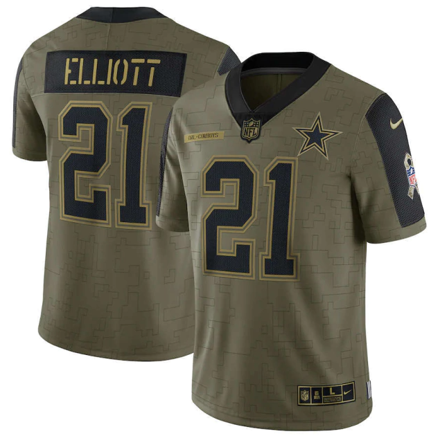 Jersey NFL Dallas Cowboys Salute To Service Vapor Limited 2021