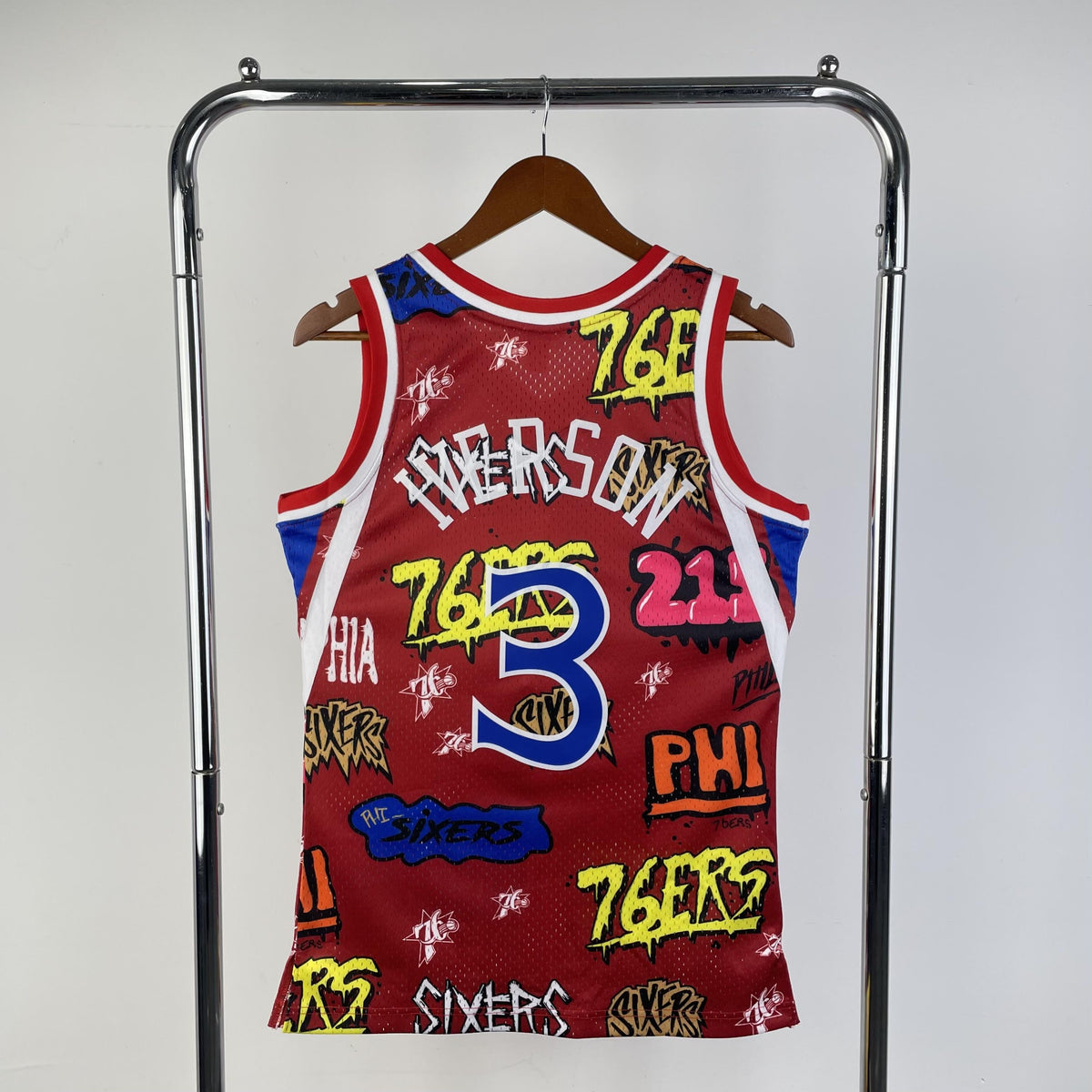 Jersey Swingman Slap Sicker Philadelphia 76ers Mitchell & Ness 1996/97