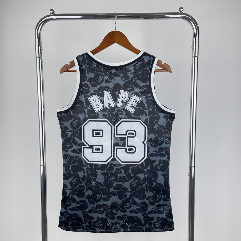 Jersey Swingman BAPE X Brooklyn Nets Mitchell & Ness Hardwood Classics 1993