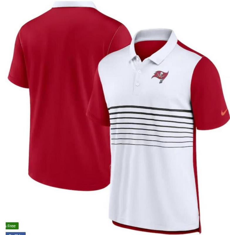 Jersey Polo Nike Tampa Bay Buccaneers - White/Red