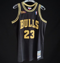 Jersey Authentic Chicago Bulls Michael Jordan Championship Black Gold Jersey 1997/98
