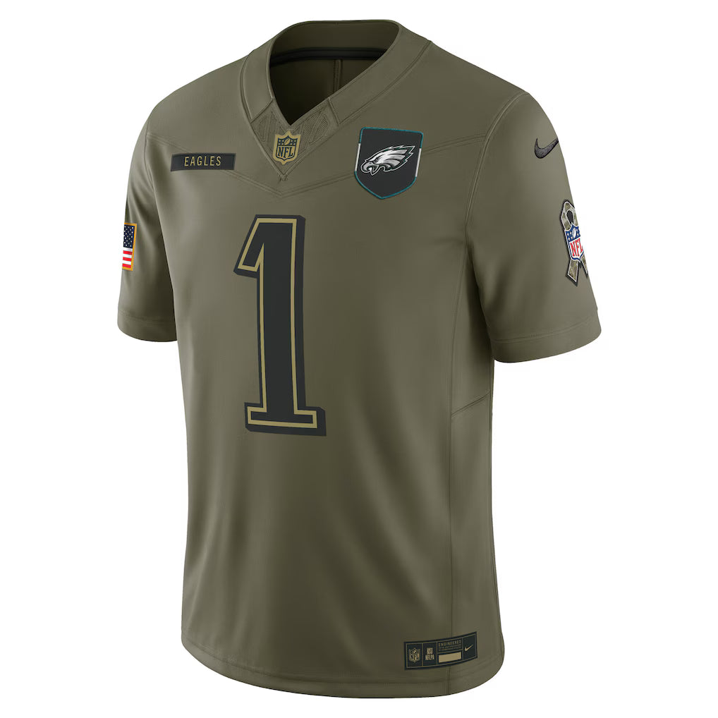 NFL Philadelphia Eagles Vapor F.U.S.E. Limited Jersey Salute To Service 2025