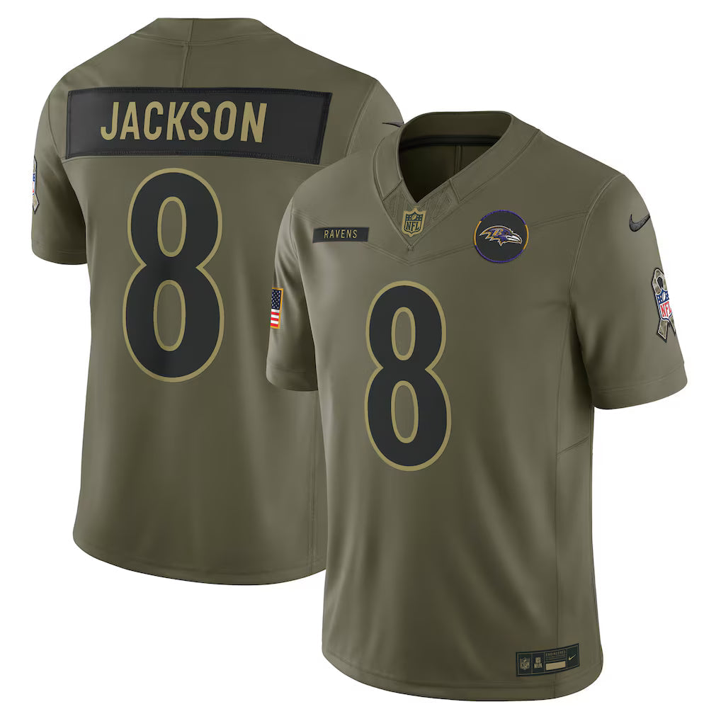 NFL Baltimore Ravens Vapor F.U.S.E. Limited Jersey Salute To Service 2025