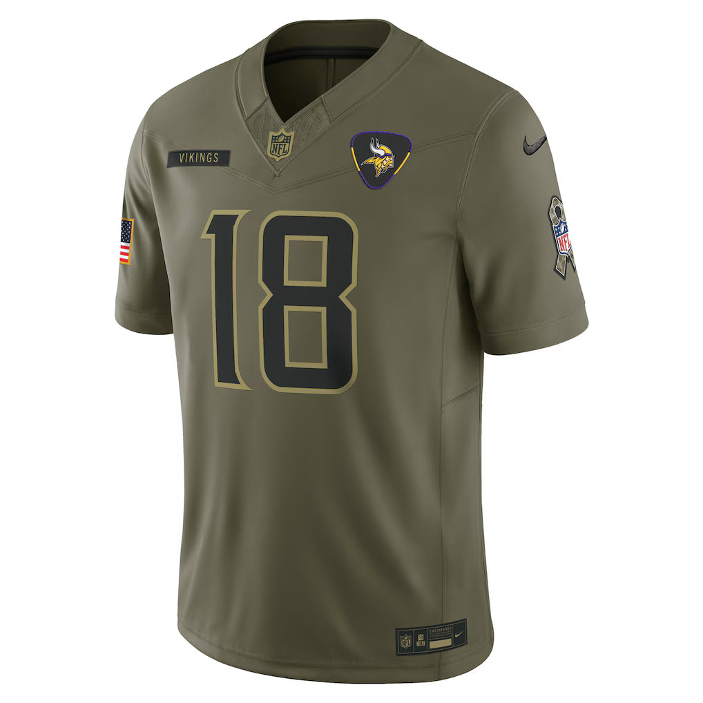 NFL Minnesota Vikings Vapor F.U.S.E. Limited Jersey Salute To Service 2025