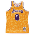 Jersey Swingman BAPE X Los Angeles Lakers Mitchell & Ness Hardwood Classics 1996/97