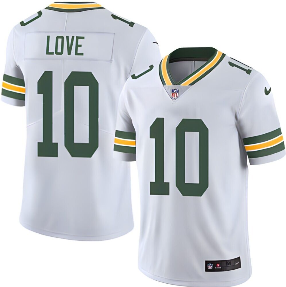 NFL Green Bay Packer Vapor Limited Jersey White