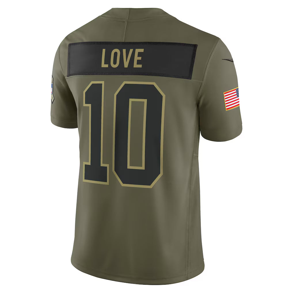 NFL Green Bay Packer Vapor F.U.S.E. Limited Jersey Salute To Service 2025
