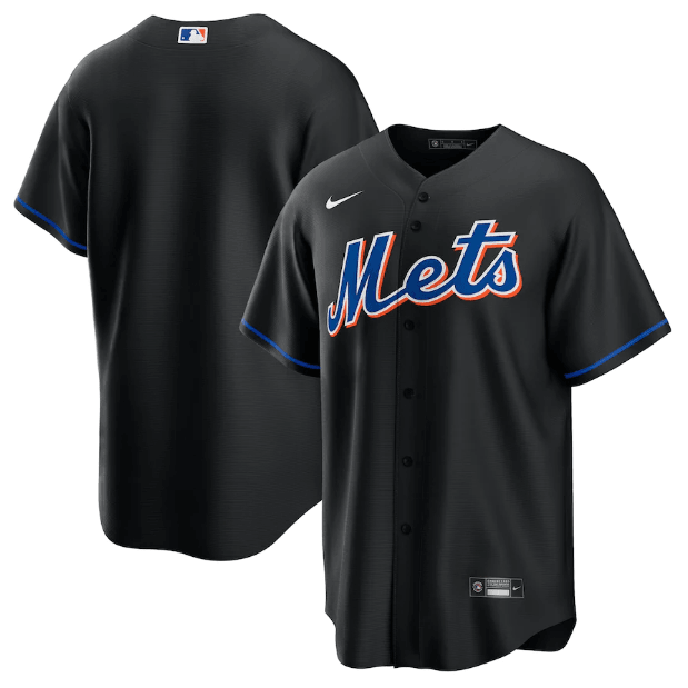 MLB New York Mets Jersey Black Fan