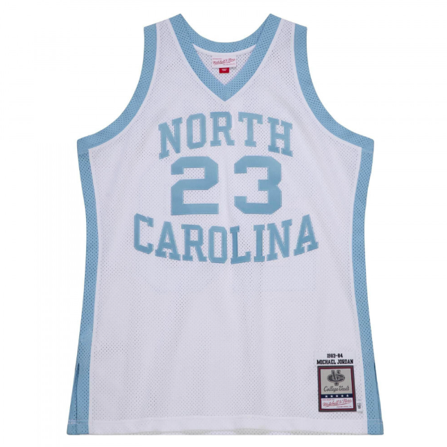 Jersey Authentic NCAA North Carolina Michael Jordan 1983/84 White