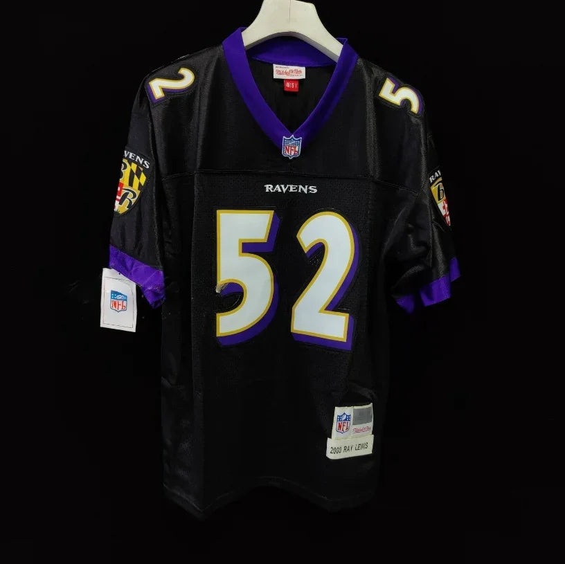 Jersey Baltimore Ravens Mitchell & Ness Throwback Black